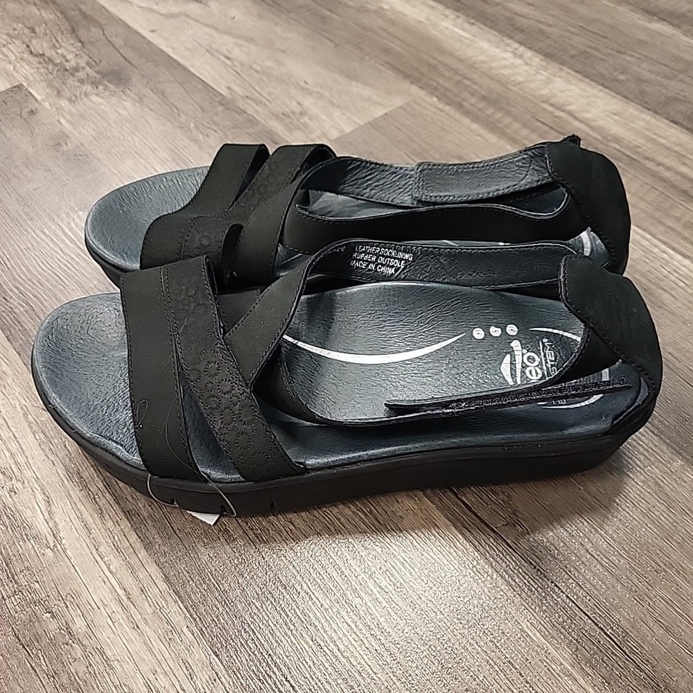 Abeo Bio System Sandals, Black, Size 9 - Picture 3 of 7